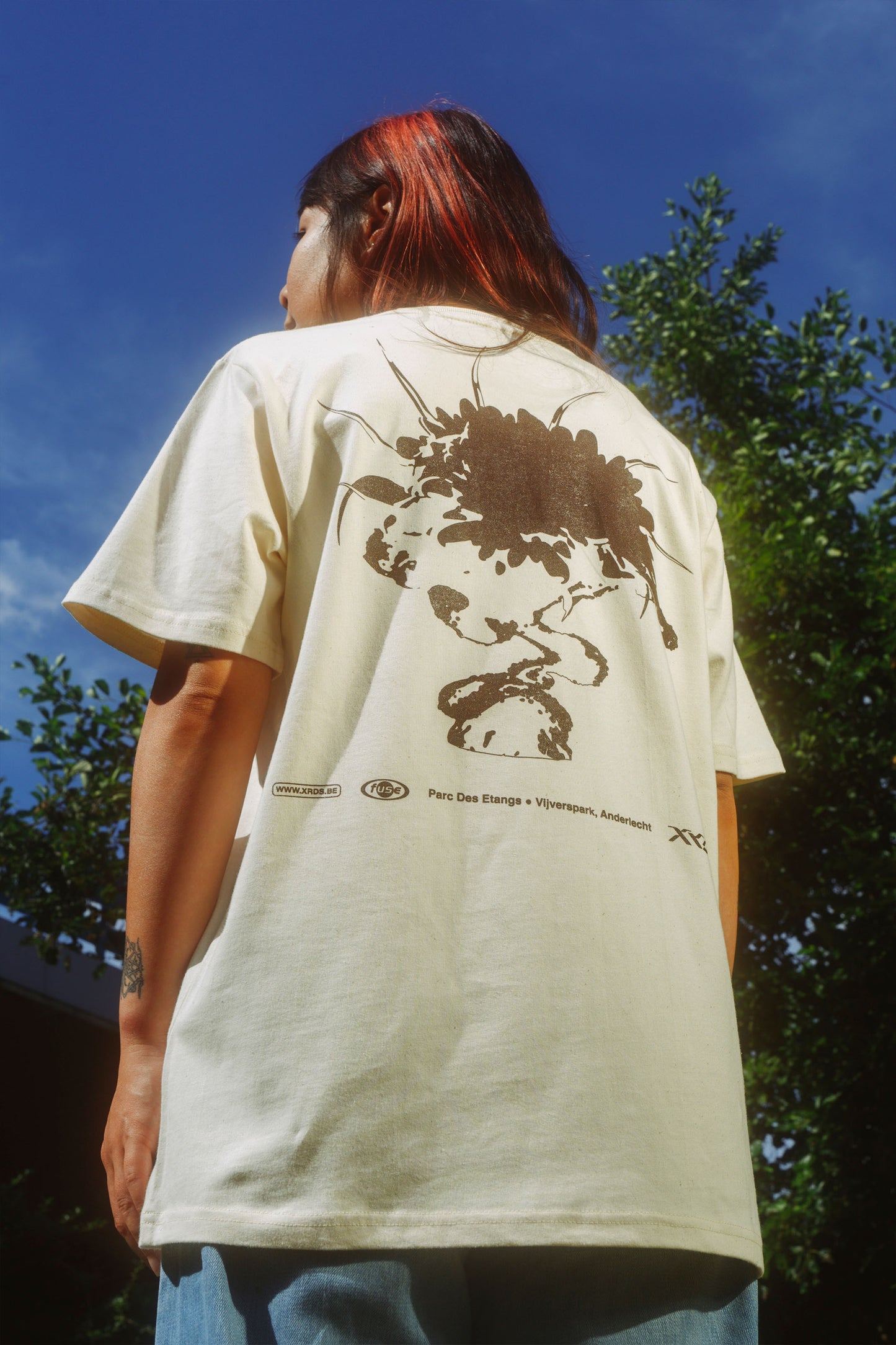 T-SHIRT NATURAL RAW 'DRAGON FRUIT'